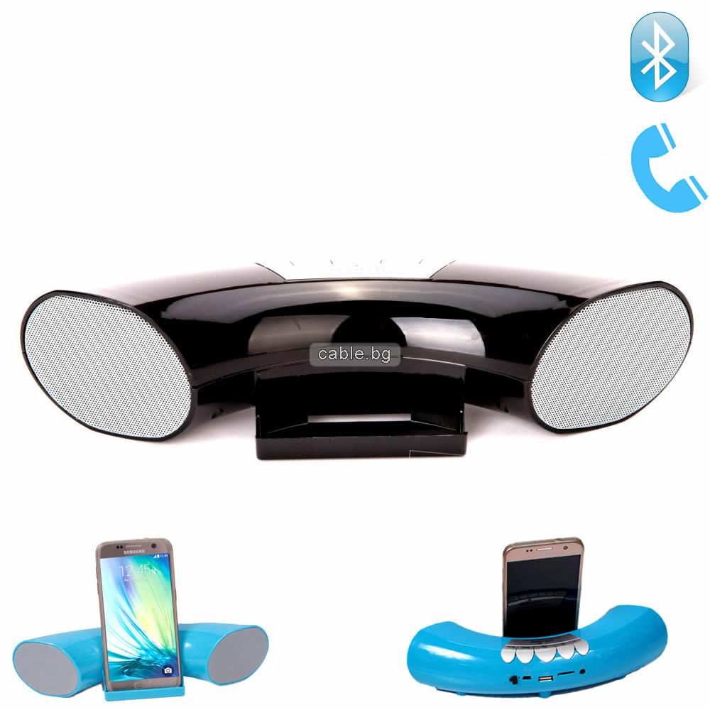 Bluetooth колонка WS-Y62B, FM радио, литиево-йонна батерия, слот за USB/micro SD CARD/AUX, черен
