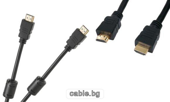 Кабел HDMI, позлатен, с ферит, 1метър, CABLETECH