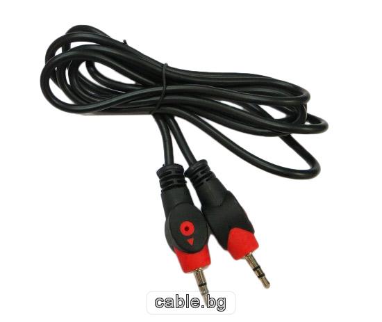 Аудио кабел Stereo Jack 3.5mm, HQ, 3 метра, черен