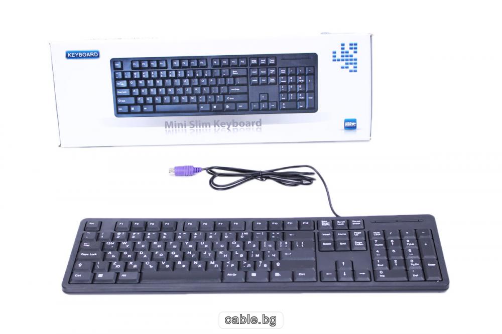 Клавиатура K300-BDS, PS2 конектор, кирилизирана