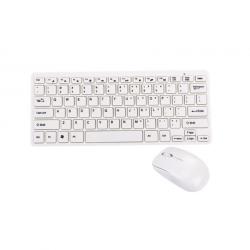 Безжични клавиатура и Безжична мишка 903, бяла