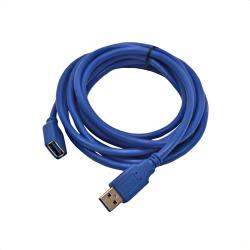 Кабел USB 3.0 удължител, USB A мъжки - USB A женски, син, 3 метра