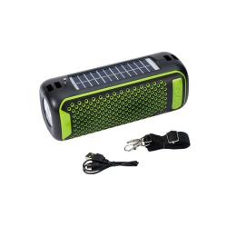 Bluetooth колонка SP JZ-580, Соларен панел, Фенер, FM радио, литиево-йонна батерия, слот
