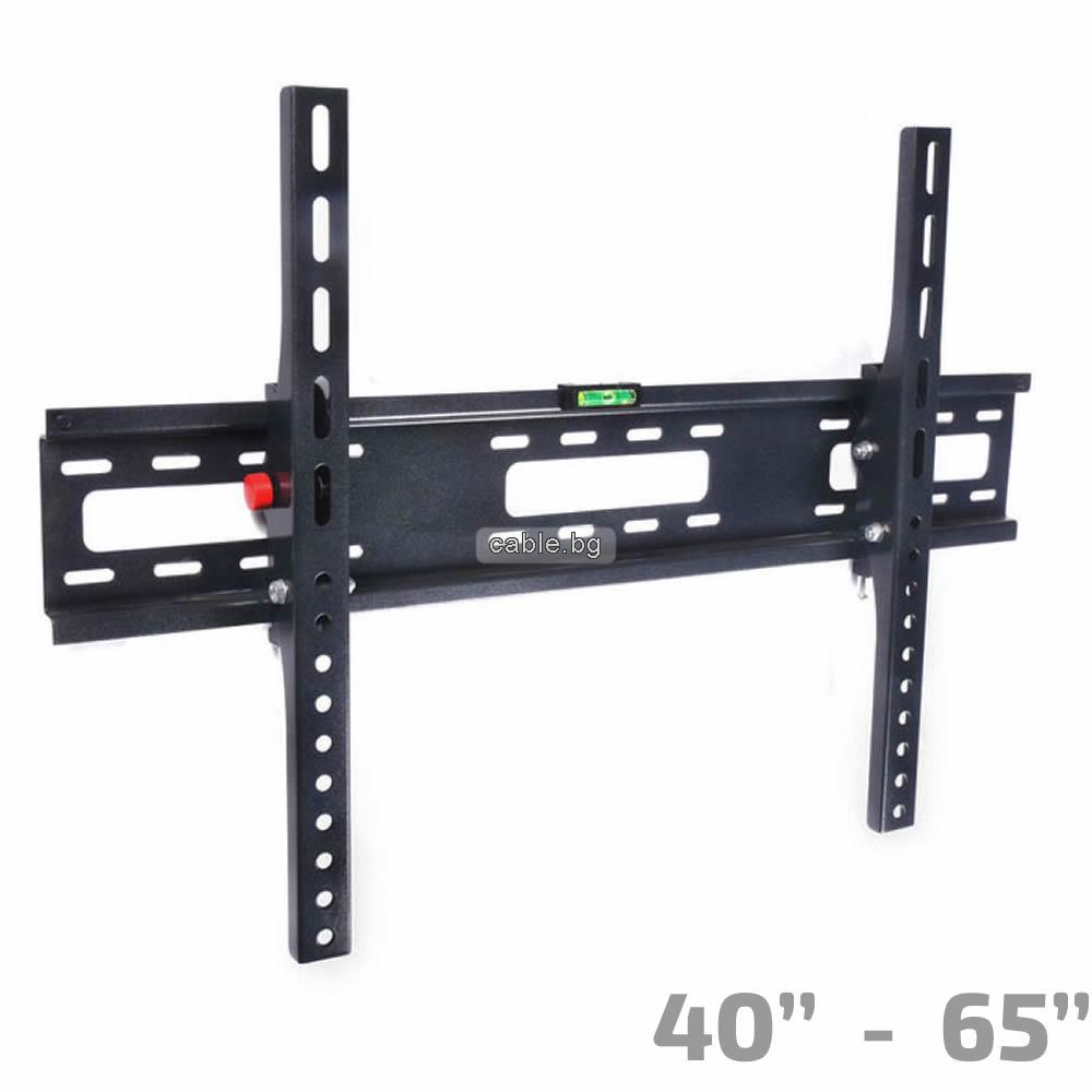 Стойка за Телевизори 40-65\" инча, наклон +/-15°, до 50кг, Thunder P211