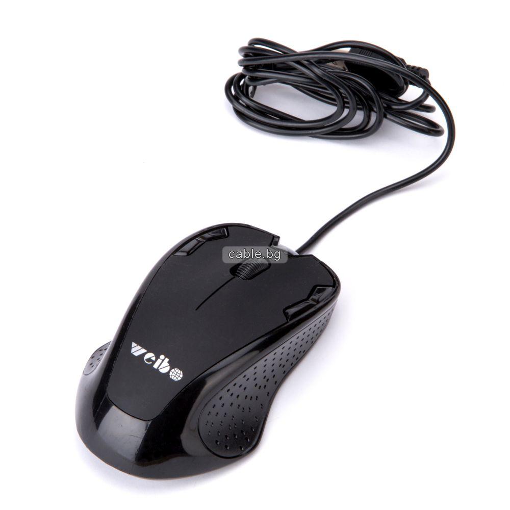 USB Оптична мишка WB18, черна