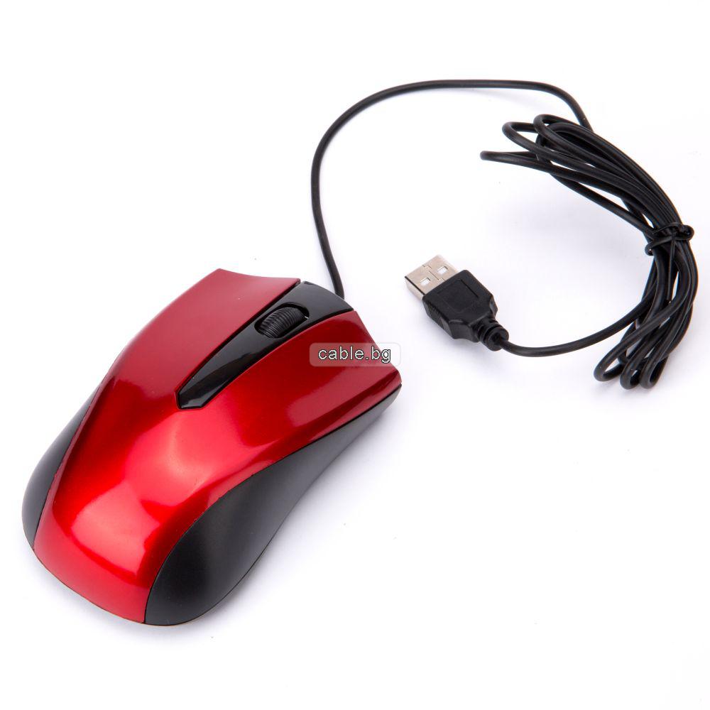 USB Оптична мишка JW1093, червена