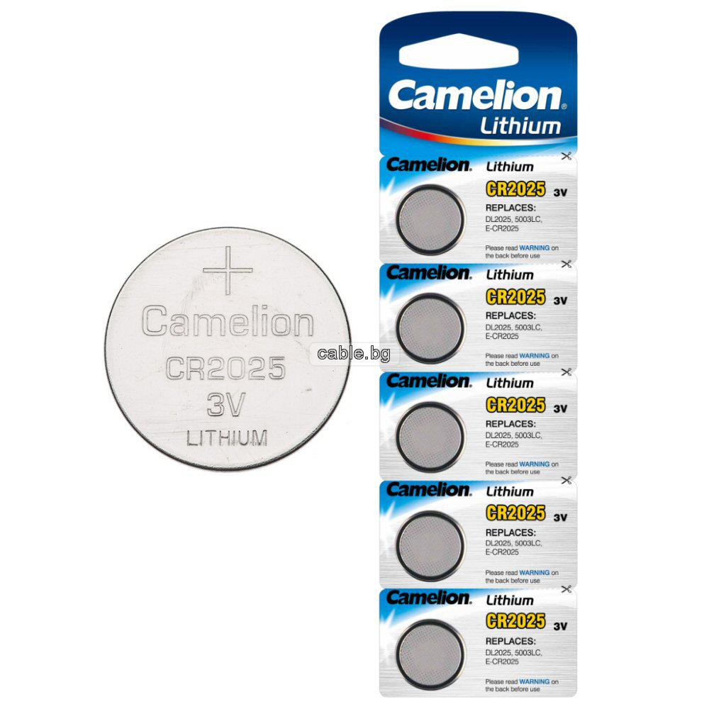 Батерия CR2025 CAMELION - цена за 1бр. батерия