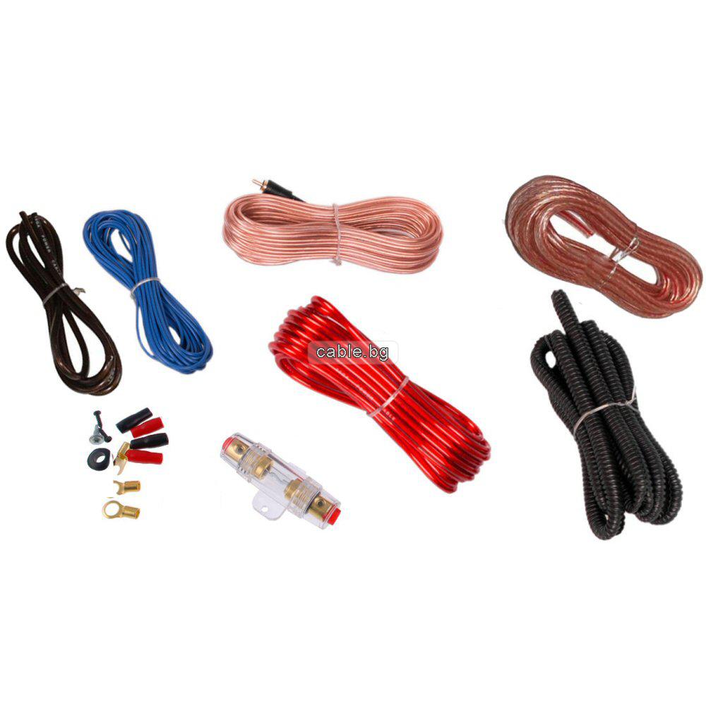 Комплект кабели за монтаж на автомобилен усилвател ALIEN ZLA0411