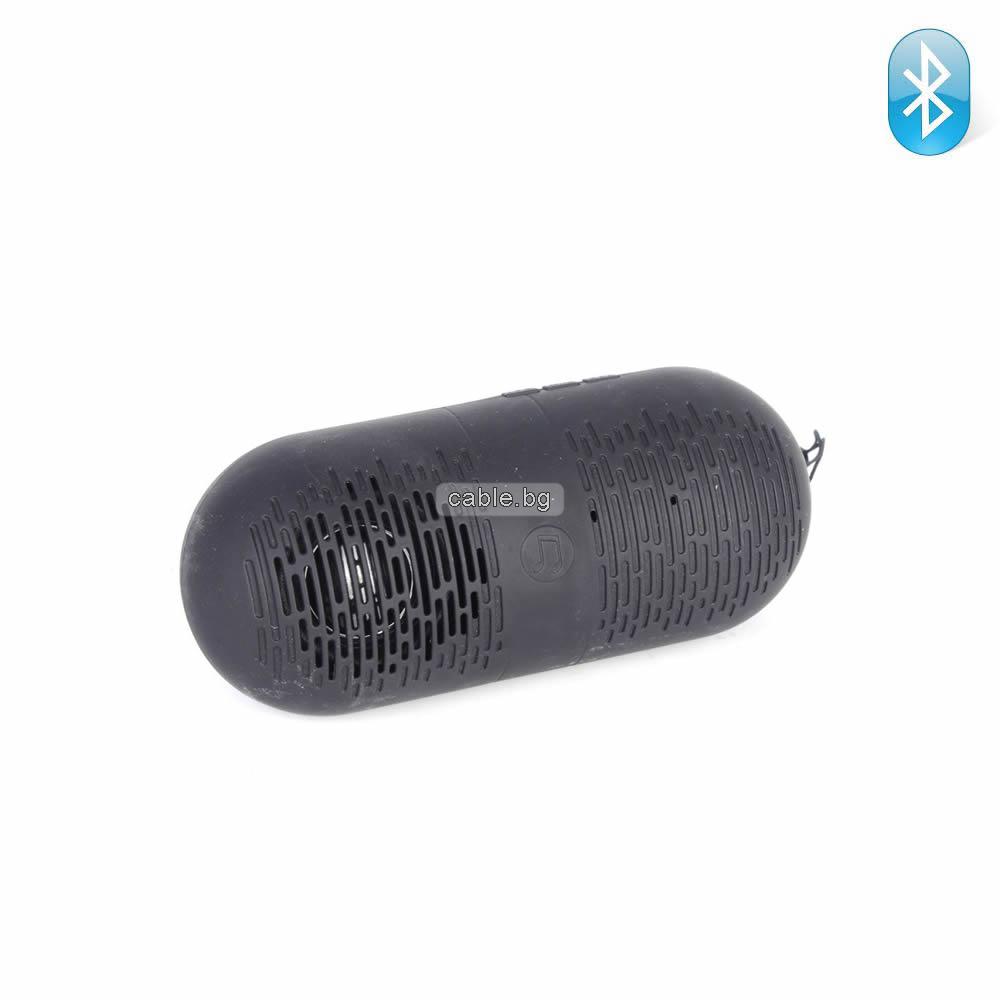 Bluetooth колонка CUBE Y1, FM радио, литиево-йонна батерия, слот за USB/micro SD CARD/AUX, черна