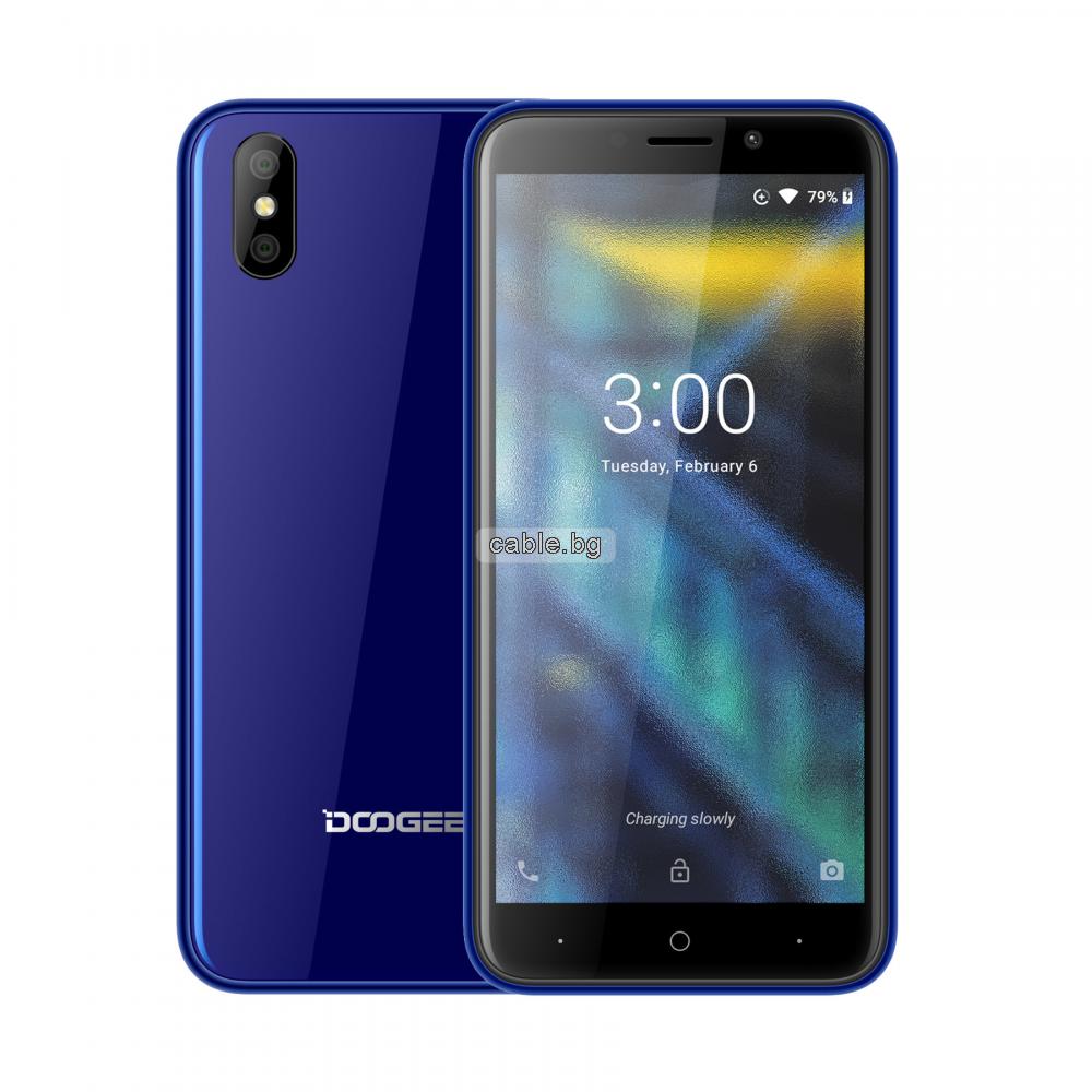 Смарт телефон DOOGEE X50, Dual SIM, 1GB RAM, 8GB ROM, Син