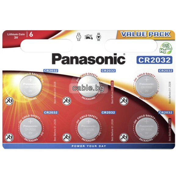 Батерия CR2032 PANASONIC - цена за 1бр. батерия