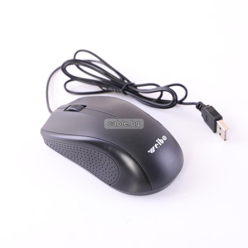 USB Оптична мишка WB-012, черна