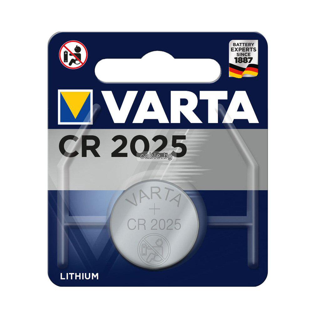 Батерия CR2025 VARTA - цена за 1бр. батерия