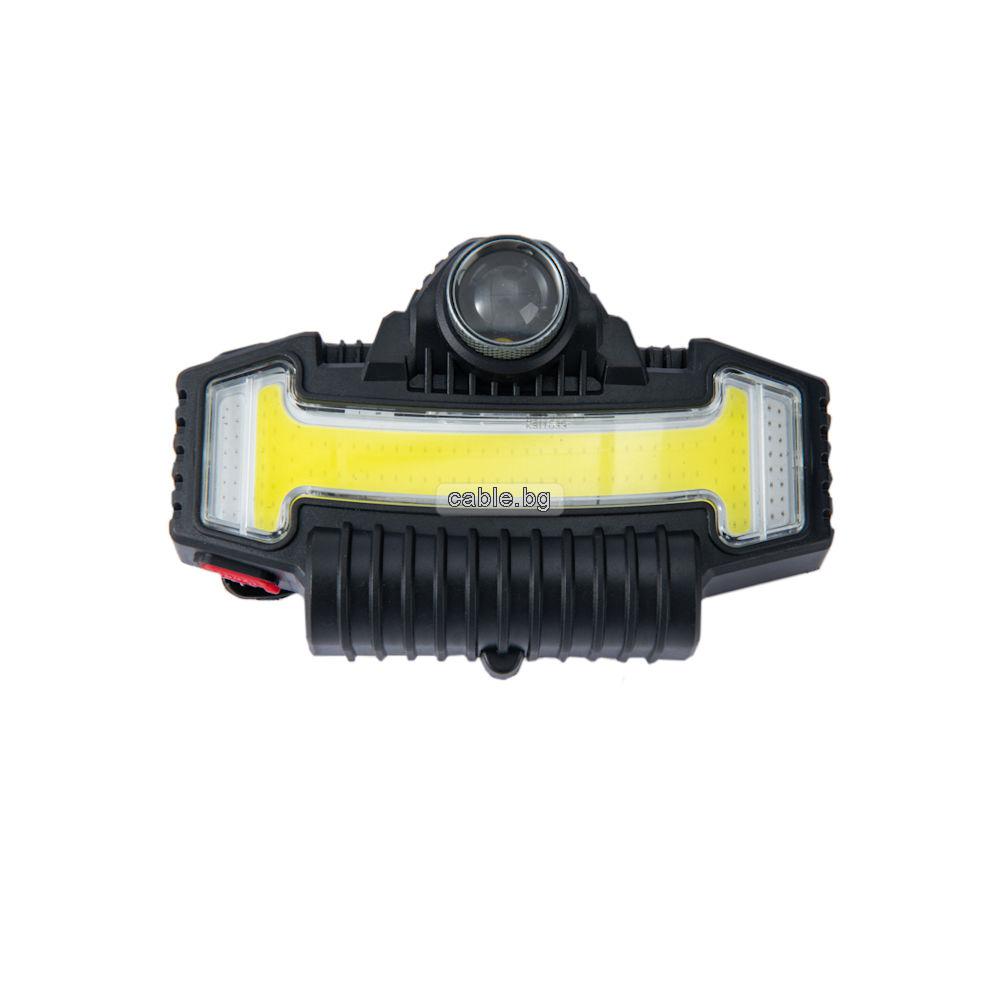 LED Фенер за глава Челник с Акумулаторна батерия, 5 режима на светене, W685-1