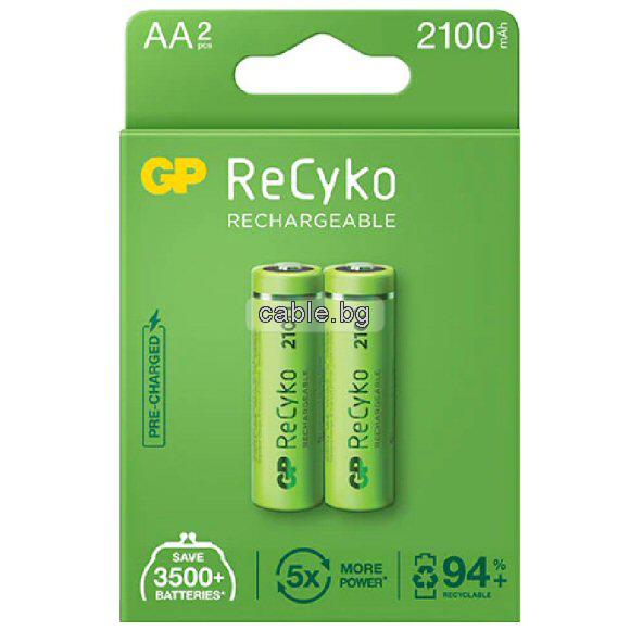 Акумулаторна батерия AA 1.2V 2100mAh GP - цена за 1бр. батерия