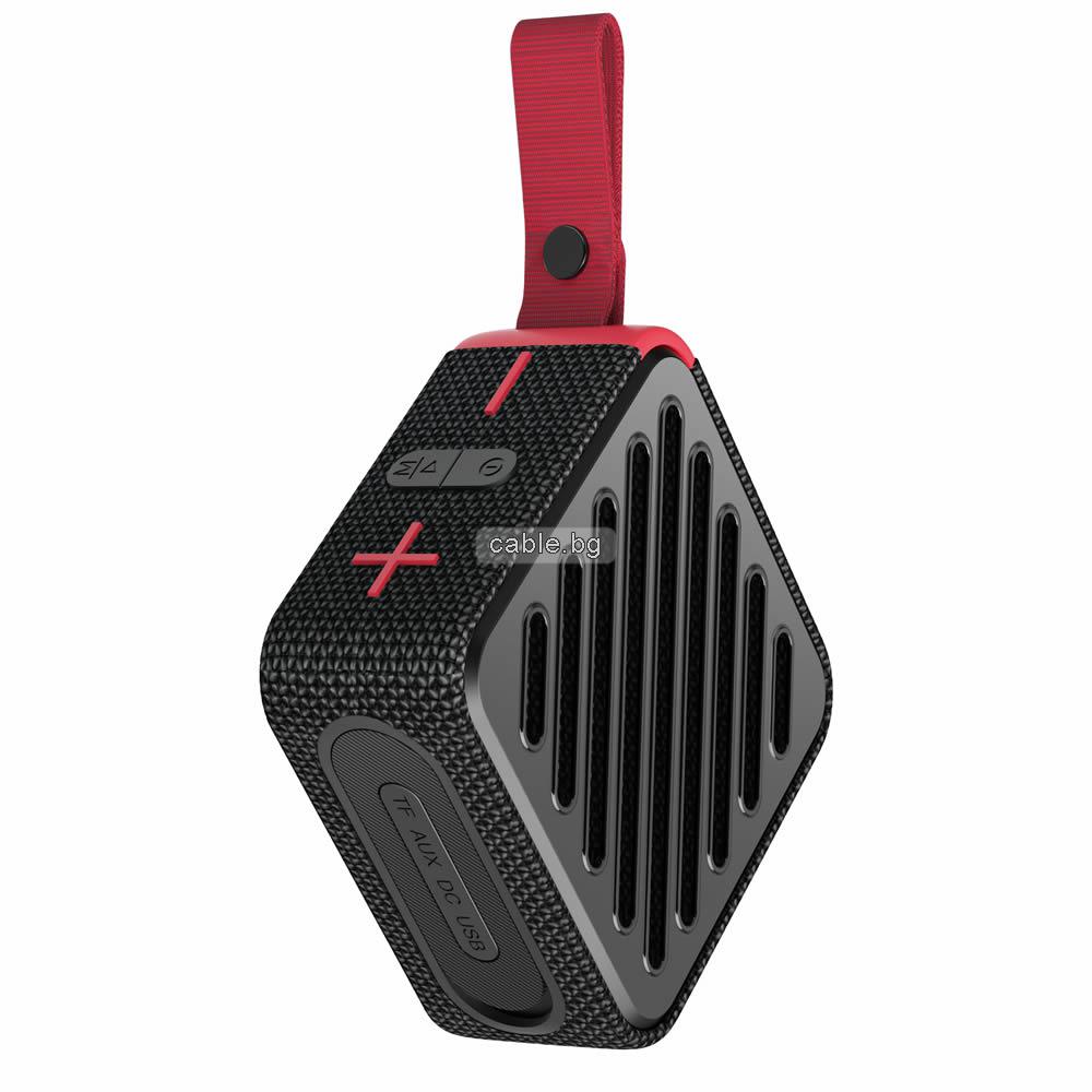 Bluetooth колонка YOURZ SK12, FM радио, литиево-йонна батерия, TF CARD, Черна