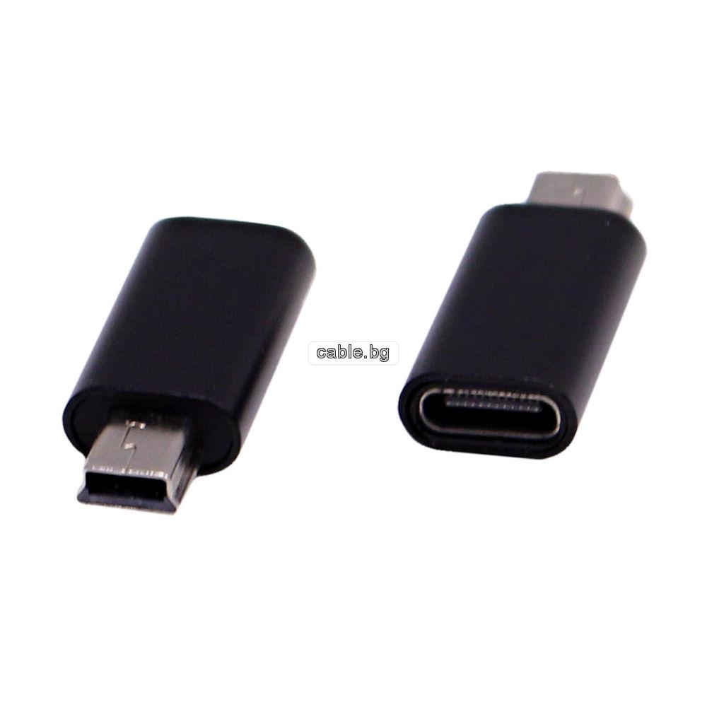 Конектор Mini USB/m-USB Type-C/f