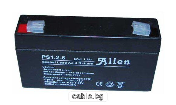 Батерия /акумулатор/ 6V 1.2AH ALIEN