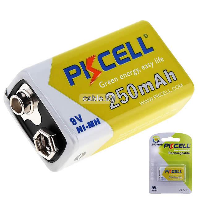 Акумулаторна батерия 9V 250mAh PKCELL