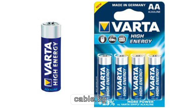 Алкални батерии AA/R06 1.5V 4906 VARTA HIGH ENERGY - 4 бр.