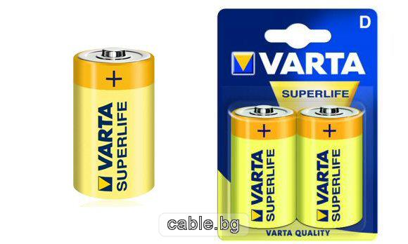 Батерия R20 2020 VARTA SUPERLIFE