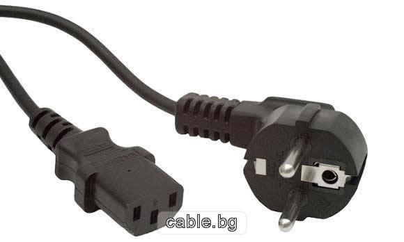 Захранващ кабел за компютър 703, 1.2метра, INTEX