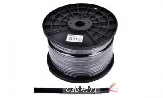Микрофонен кабел Стерео, 6mm, черен, HQ, цена на метър, CBL640