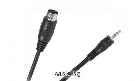 Аудио кабел 5pin DIN (C) - Stereo Jack 3.5мм, 1.5метра