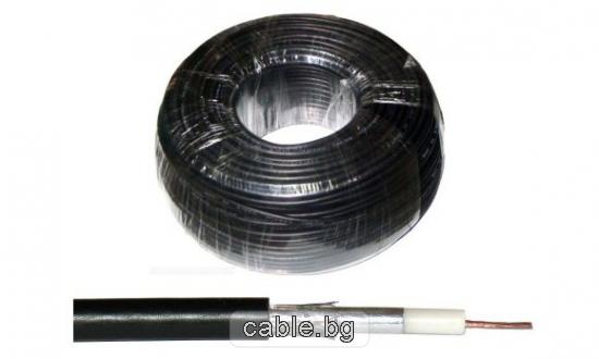Коаксиален кабел RG58, черен, цена на метър