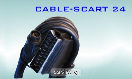 Аудио видео кабел SCART 24 - 8p MOVIE, 1.5 метра
