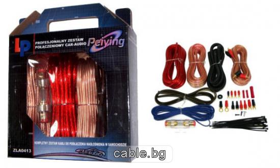 Комплект кабели за монтаж на автомобилен усилвател PEIYING ZLA0413