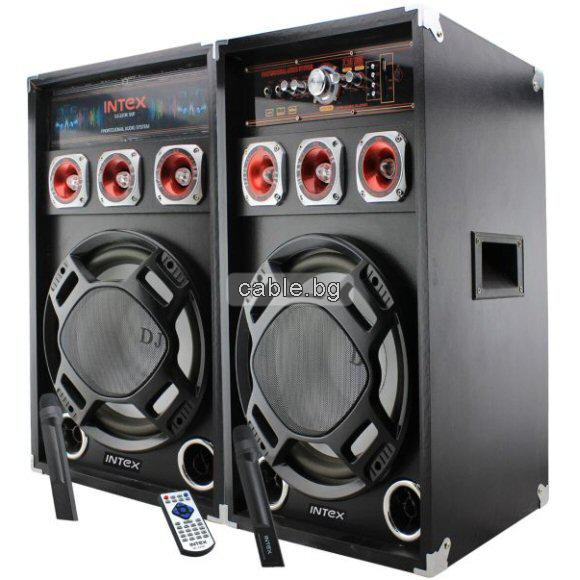 Домашни тонколони DJ-220K FM/SD/USB BLACK, 2x60W