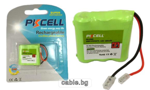 Акумулаторна батерия PK-0083 3x2/3AAA 3.6V 300mAh PKCELL