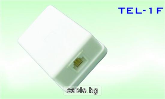 Телефонна розетка TEL-1F