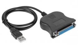 Кабел USB to LPT Centronics 36pin женски, 0.8 метра