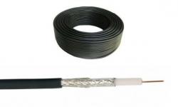 100m Коаксиален кабел RG6, черен, ролка 100 метра