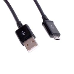 USB - Micro USB кабел, черен, 0.80 метра