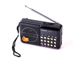 Мини Колонка с FM радио, МP3 плеър, USB SD card, черен