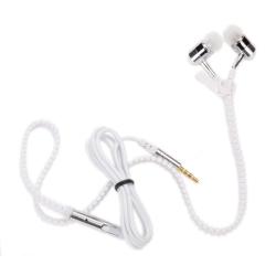 Слушалки ZIP METAL White, Handsfree, 3.5мм стерео жак с микрофон, бял