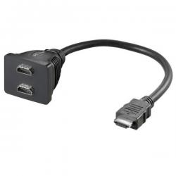 Разклонител на HDMI мъжки - 2 x HDMI женски, 0.20 метра