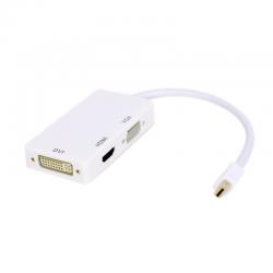 Mini DisplayPort to HDMI DVI VGA адаптор, Mini DisplayPort мъжки към HDMI женски, DVI женски и VGA женски