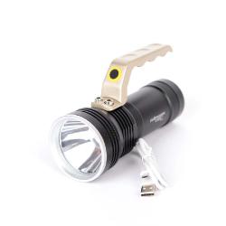 Мощен LED фенер с Акумулаторна батерия, 621 BIG, USB захранване, Алуминиев корпус, SOS р