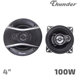 Комплект Авто Говорители 4 инча, 10 см, THUNDER TCS-4018 Трилентови, 2 броя, 100W, 4 Ohm