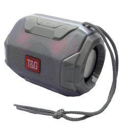 Bluetooth колонка TG-162, FM радио, литиево-йонна батерия, слот за USB, TF CARD, Сребрис