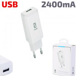 Зарядно за телефон USB 2400mA 110-220V YOURZ YZ-C06A