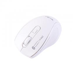 Bluetooth оптична безжична мишка и Безжична оптична мишка, 2 в 1, RF-5001, бяла