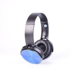 Безжични слушалки 450BT, Bluetooth, MP3 плеър, вграден микрофон, Цвят: черен със синьо