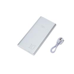 Външна Батерия 10000mAh за Телефон, YOURZ R7 Power Bank, Метален и тънък корпус, Сребрис