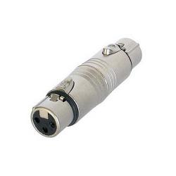 Конектор F-208, преход канон(CANON,XLR) женски към канон(CANON,XLR) женски, метален