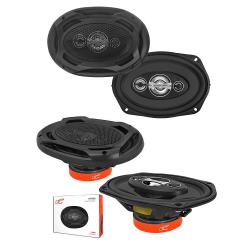 Авто Говорители Елипси 6"x9" LTC GTI690 Четирилентови, в комплект с решетки и кабели за